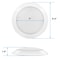 Luxrite 8 Inch LED Disk Light 5CCT 2700K-5000K 27W 2000LM Dimmable J-Box or 6 Can Install ETL Listed LR23865-1PK - alternate 3